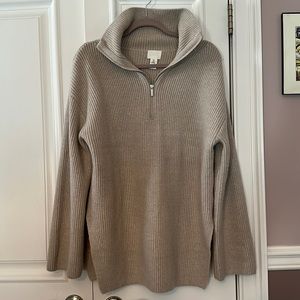 Knit Quarter-Zip Sweater
